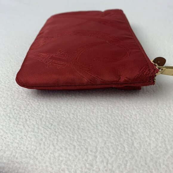 Ralph Lauren Cavalry Red Wristlet Double Zip Fabric NWT - Picture 11 of 12